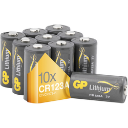GP Batteries GPCR123A fotobaterie CR-123A lithiová 1400 mAh 3 V 10 ks