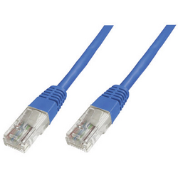 Digitus DK-1511-005/B RJ45 síťové kabely, propojovací kabely CAT 5e U/UTP 0.50 m modrá 1 ks