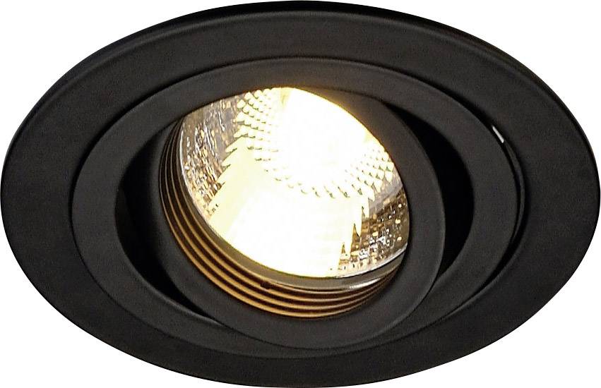 SLV 111710 New Tria 1 vestavné svítidlo LED, halogenová žárovka GU10 50 W černá