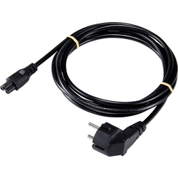 Basetech XR-1638063 notebook síťový kabel  černá 3.00 m