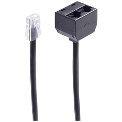 Shiverpeaks ISDN adaptér [1x RJ45 zástrčka 8p4c - 2x RJ45 zásuvka 8p4c] 0.15 m černá