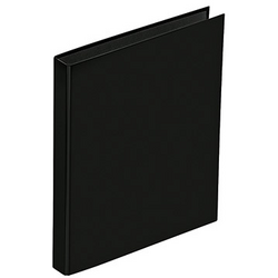 PAGNA kniha s kroužkovou vazbou Basic Colours DIN A4 Šířka hřbetu: 35 mm černá 2 kroužky, kulatá mechanika 20606-01