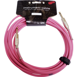 MSA Musikinstrumente KAB4 nástroje kabel [1x jack zástrčka 6,3 mm - 1x jack zástrčka 6,3 mm] 6.00 m růžová
