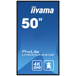 Iiyama ProLite LH5054UHS-B1AG displej Digital Signage Energetická třída (EEK2021): G (A - G) 127 cm (50 palec) 3840 x 2160 Pixel 24/7 Funkce proti vzplanutí,