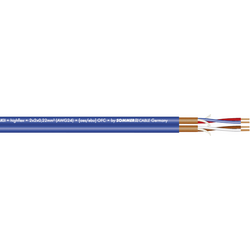 Sommer Cable 200-0552 mikrofonový kabel  2 x 2 x 0.22 mm² modrá metrové zboží