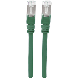 Intellinet 736824 RJ45 síťové kabely, propojovací kabely CAT 6A S/FTP 3.00 m zelená fóliové stínění, stínění pletivem, bez halogenů 1 ks