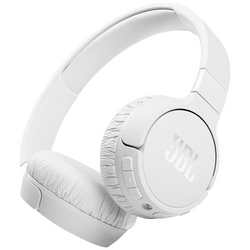 JBL Tune 660 NC sluchátka On Ear Bluetooth® bílá Potlačení hluku headset, složitelná, Vypnutí zvuku mikrofonu