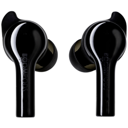 Boompods Bassline GO špuntová sluchátka Bluetooth® černá headset, regulace hlasitosti, odolné vůči potu, dotykové ovládání