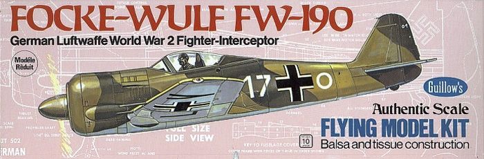 Focke-Wulf FW-190 (419mm) Guillow