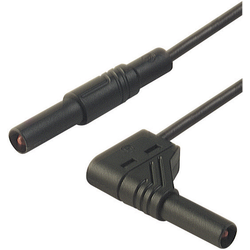 SKS Hirschmann MLS SIL WG 200/1 bezpečnostní měřicí kabely [lamelová zástrčka 4 mm - lamelová zástrčka 4 mm] 2.00 m, černá, 1 ks