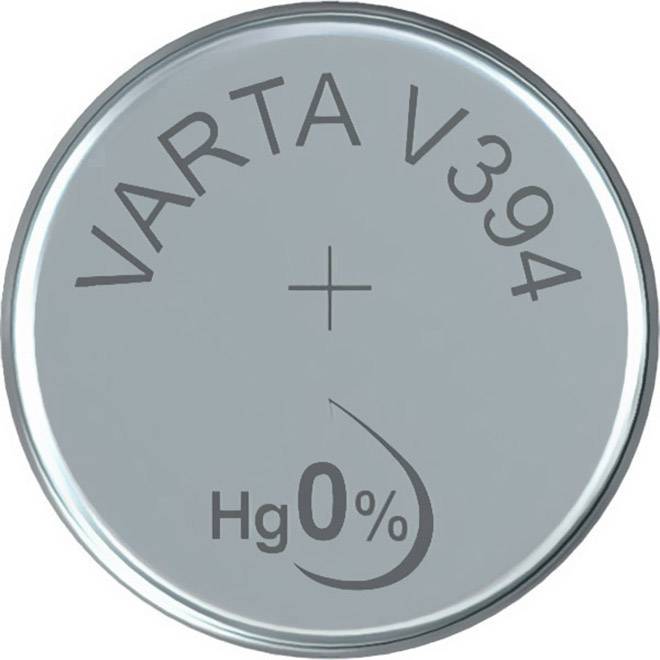Knoflíková baterie 394, Varta SR936, na bázi oxidu stříbra, 00394101111