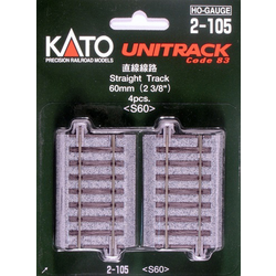 H0 Kato Unitrack 2-105 rovná kolej 60 mm 4 ks
