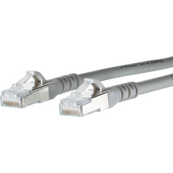 Metz Connect 1308457033-E RJ45 síťové kabely, propojovací kabely CAT 6A S/FTP 7.00 m šedá s ochranou 1 ks