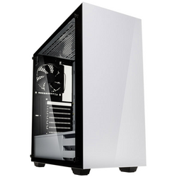 Kolink STRONGHOLD WHITE midi tower PC skříň bílá, černá 2 předinstalované ventilátory, boční okno, prachový filtr