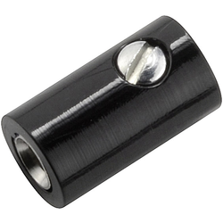 Kahlert Licht  mini laboratorní zásuvka zásuvka, rovná Ø pin: 2.6 mm černá 1 ks