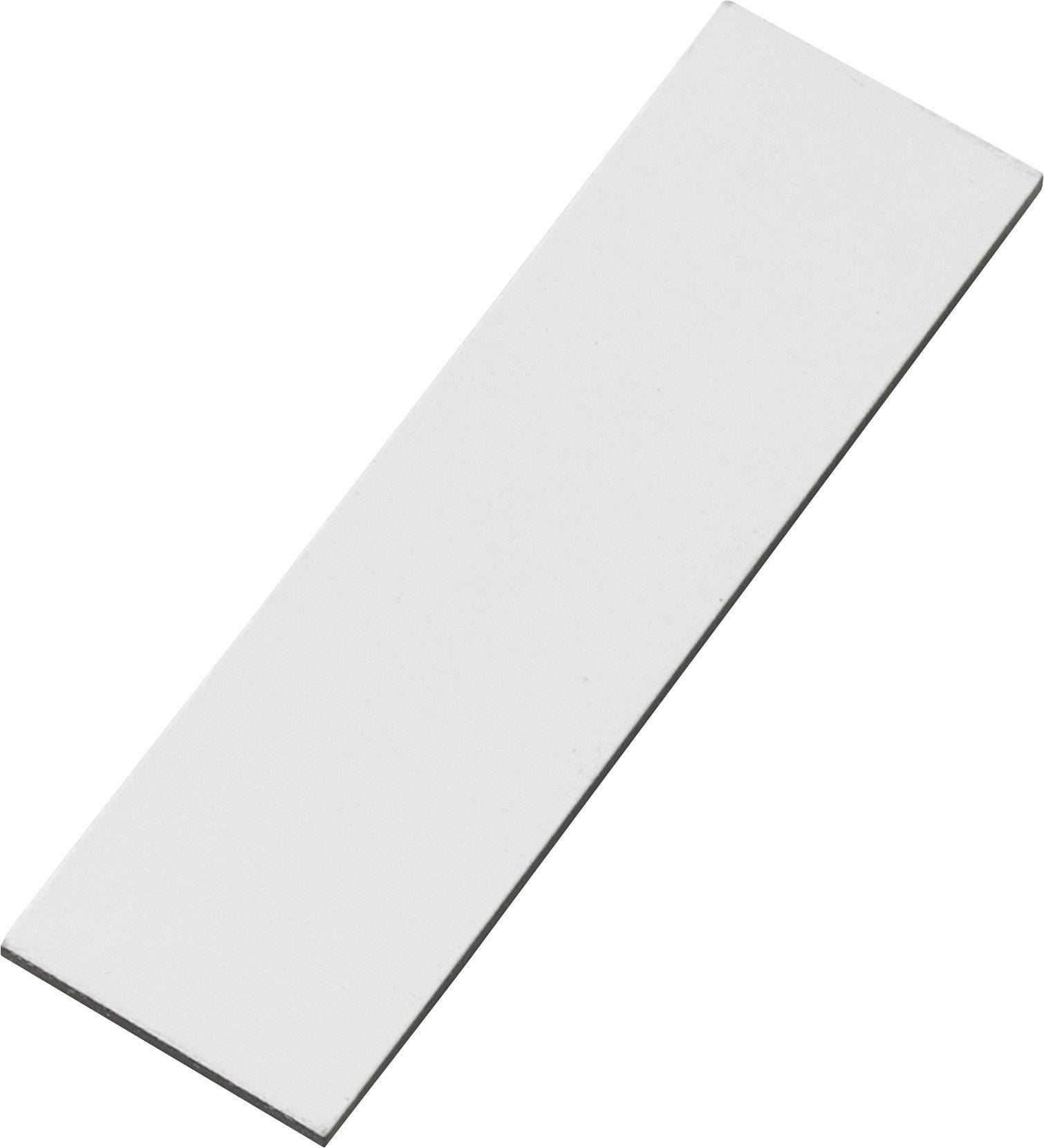 Samolepicí magnet TRU COMPONENTS 1563952, (d x š) 66 mm x 20 mm, bílá, 1 ks