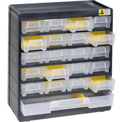 Allit 458090 skladová skříň  VarioPlus Basic 32  (š x v x h) 300 x 335 x 135 mm černá, žlutá 1 ks