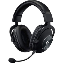 Logitech Gaming G Pro X Gaming Sluchátka Over Ear kabelová 7.1 Surround černá Redukce šumu mikrofonu, Potlačení hluku regulace hlasitosti, Vypnutí zvuku mikrofonu