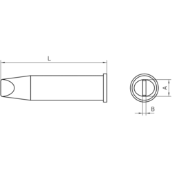 Weller XHT E pájecí hrot dlátový Velikost hrotů 7.6 mm Obsahuje 1 ks